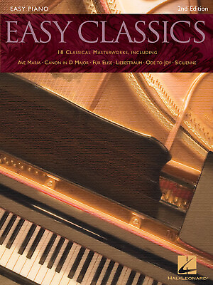 #ad Easy Classics 2nd Edition for Piano Classical Sheet Music Hal Leonard Book $9.99
