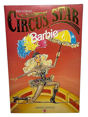 #ad BARBIE FAO SCHWARZ CIRCUS STAR BARBIE 1994 #13257 box $47.59