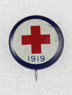 #ad #ad Red Cross: 1919 quot;Roll Callquot; campaign button 21mm $6.95