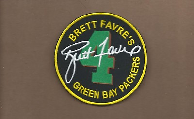 #ad NEW 4 INCH BRETT FAVRE GREEN BAY PACKERS IRON ON PATCH FREE SHIPPING $4.99