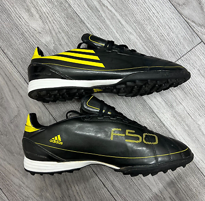 Adidas F10 TRX TF F50 Yellow Stripe Football Soccer Turf Shoes US 9 1 2 UK 9 #ad $115.00