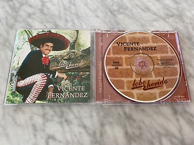 #ad Vicente Fernandez Lobo Herido CD ORIGINAL 2000 Sony Discos No Vale La Pena RARO $29.00