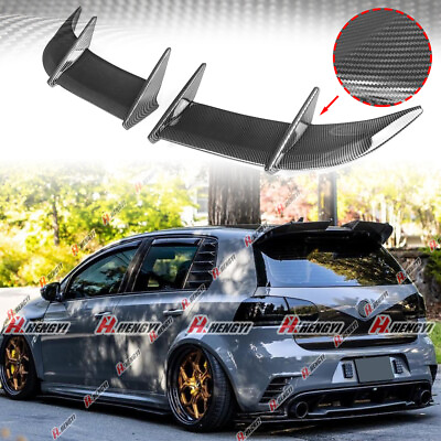 #ad For VW Golf MK6 VI GTI 2010 2013 Rear Roof Spoiler Wing Carbon Style ABS $54.99
