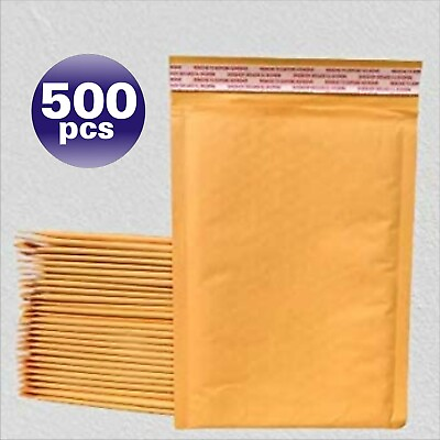 #ad Yens® 500 #0 6x10 Kraft Bubble Padded Envelopes Mailers Inner 6x9 $59.98