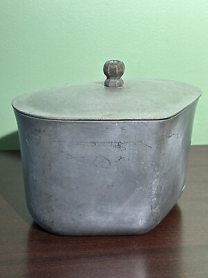 #ad Vintage Super Maid Cookware Triangle Cast Aluminum Cooking Pot amp; Lid No Handle $11.29