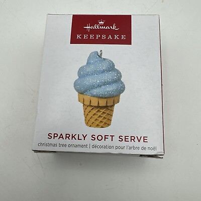 #ad Hallmark Keepsake 2022 Sparkly Soft Serve Miniature Ornament $5.00
