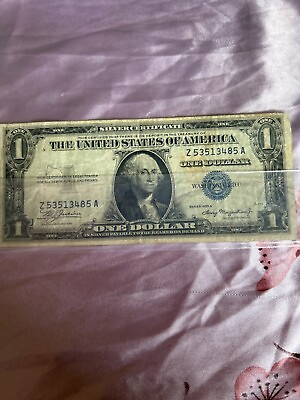 1935 $1 Silver Certificate Blue Seal Well Circulated Almost 100 Years Old $50.00
