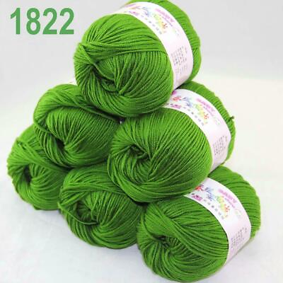 #ad Sale 6 SkeinsX50gr Soft Cashmere Silk Velvet Baby Hand Knitting Crochet Yarn 22 C $53.48