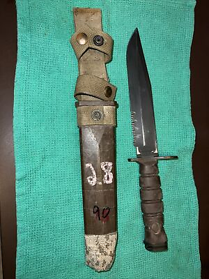 #ad Ontario OKC 3 S USMC Bayonet 8quot; Blade Sheath 1 Of 3000 Made B Grade. Very Nice $120.00