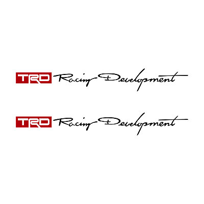 #ad Pair TRD Racing Development Signature Script Decal Vinyl Stickers for Toyota Car $22.99