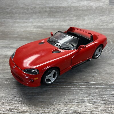 #ad Dodge Viper RT 10 Red Convertible Burago 1 18 Scale Die Cast Car Made in Italy $12.99