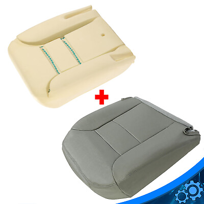 #ad Driver Bottom Seat Cushion Foam Pad Seat Cover Gray For Chevy Tahoe 1995 1999 $80.99