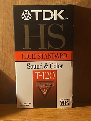 #ad TDK high standard sound and color t 120 $3.00