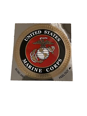 #ad 4 Inch USMC Car decal foil sticker US Marine Corps Official Licensed $6.75
