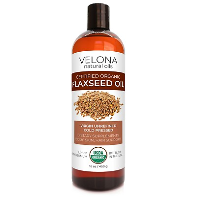#ad Velona USDA Certified Organic Flaxseed Oil 2 oz 7 lb 100% Pure and Natural C $9.49