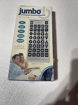 #ad Jumbo Universal Remote Control Up To 8 Different Devices New $10.20