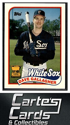 #ad Dave Gallagher 1989 Topps Tiffany #156 Chicago White Sox Rookie $1.50