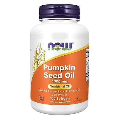 #ad NOW FOODS Pumpkin Seed Oil 1000 mg 100 Softgels $13.48