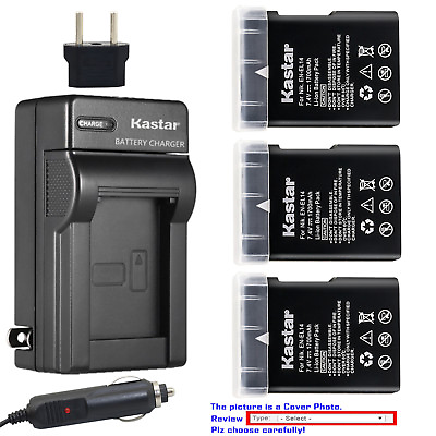 Kastar Battery AC Charger for Nikon EN EL14 Battery amp; Nikon D3500 DSLR Camera $14.49
