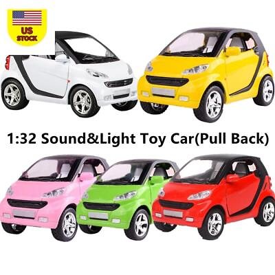 #ad #ad 1 32 Scale Pull Back Car Diecast Car Model Toy For Smart Fortwo Xmas Gift Toy $21.89