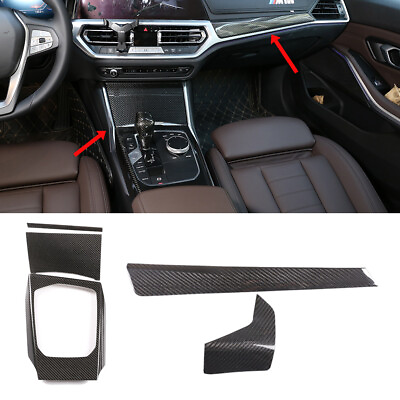 Carbon Console Dash Cover Interior Trim For BMW G20 G22 320i M340i M440i 2020 22 $204.99