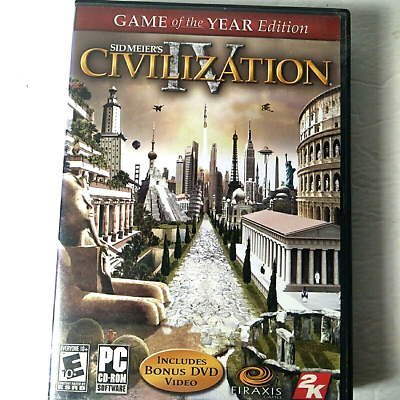 Sid Meier#x27;s Civilization IV Game of the Year Edition PC CD ROM Game Complete $9.20