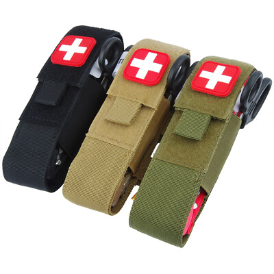 #ad Tourniquet Holder Case Outdoor Tactical Molle Trauma Medical EMT Kit Shear Pouch $9.98