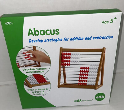 #ad Edx Education Abacus In Home Learning Manipulative for Early Math 10 Row ... $28.50