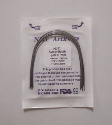 #ad 10 Pcs Dental Orthodontic Arch Wire Rectangular Niti Super Elastic Natural Form $1.52