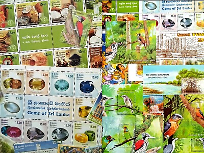 Sri Lanka 37 Stamp Collection 2021 Complete Year Pack 11 MINI sheets MNH $24.99