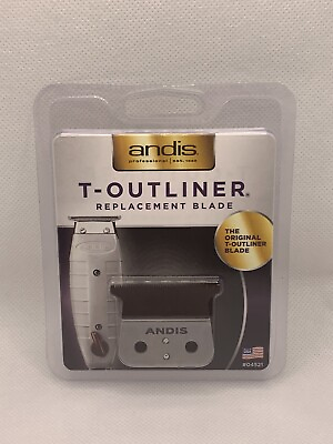 Andis 04521 T Outliner Replacement Blade GTO Trimmer Blade Silver $12.93