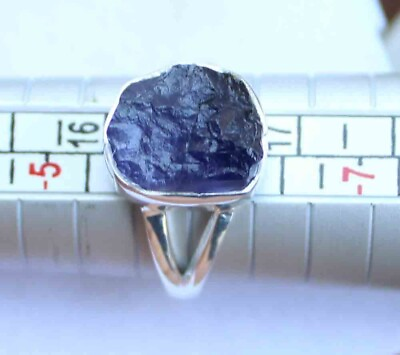 #ad Blue Iolite Gemstone 925 sterling Silver Jewelry Handmade Ring Size US 6 $18.99