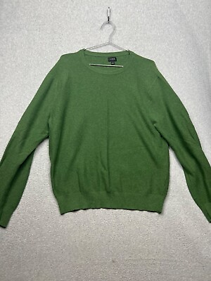 #ad J.Crew Men Crewneck Pullover Sweater 100% Cotton SZ L Causal Classic Simple $15.32