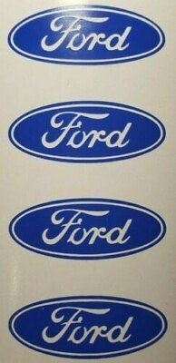 #ad Ford Wheel Rim Center Cap Logo Decal Emblem Sticker 1.75quot; x 0.66quot; SET of 4 $8.87