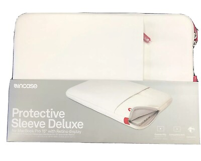 Incase Protective Sleeve Deluxe Pouch Case for MacBook Pro 15” White $10.99