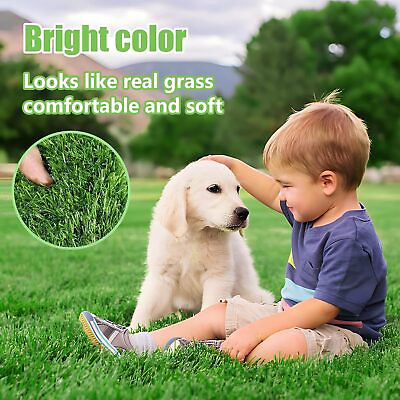Customize Artificial Grass Mat Synthetic Landscape Fake Lawn Pet Dog Turf Garden #ad $32.99