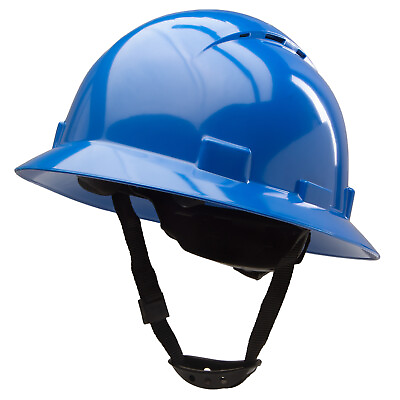 #ad Full Brim Vented Hard Hats Construction OSHA Safety Helmet 6 Point Ratcheting $15.95