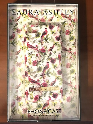 #ad Laura Ashley Phone Case For IPhone 7 8 Multicolor Bird Design Classic Protective $15.00