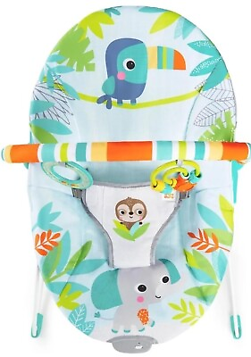 #ad Bright Starts Baby Bouncer Soothing Vibrations Infant Seat Removable Toy B... $30.00