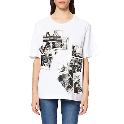 #ad Love Moschino Chic Oversized Photo Print Tee $112.95