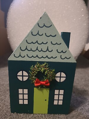 Holiday Home Christmas Village House 8quot; Tall $10.39