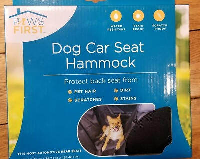 #ad Dog CAR Seat Cover Hammock BackSeat Durable Waterproof Carseat for Puppies $28.60