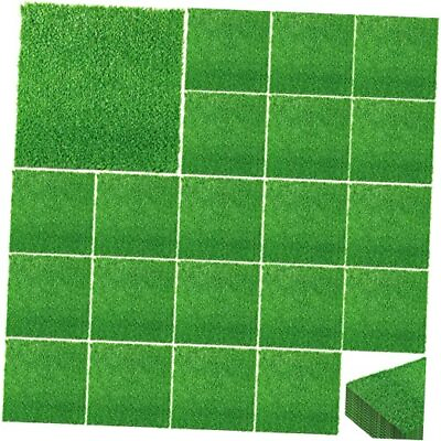 Pieces Synthetic Artificial Grass Turf Grass Square Shaped Mat 12 x 12 Inch 24 #ad $49.48
