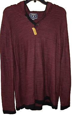 AMERICAN EAGLE OUTFITTERS Pullover Hoodie Men#x27;s Large Burgundy $16.00