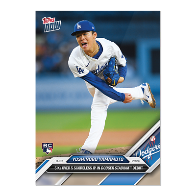 #ad #ad 2024 Topps Now #24 Yoshinobu Yamamoto Los Angeles Dodgers RC PRESALE $6.99