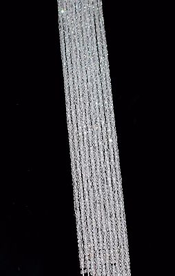 #ad Natural Zircon Gemstone 3 mm Rondelle Faceted 13quot; Loose Strand Beads TG55 $17.99