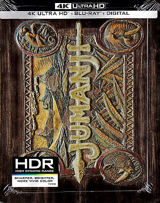 #ad New Steelbook Jumanji 1995 4K Blu ray Digital $19.49