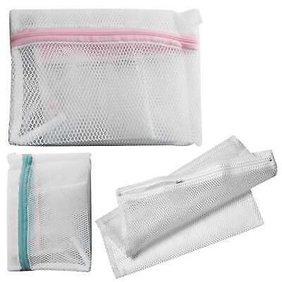 #ad Laundry Bag Mesh Large Clothes Wash Washing Aid Saver Net Zipper Cleaner 15X18 $6.13