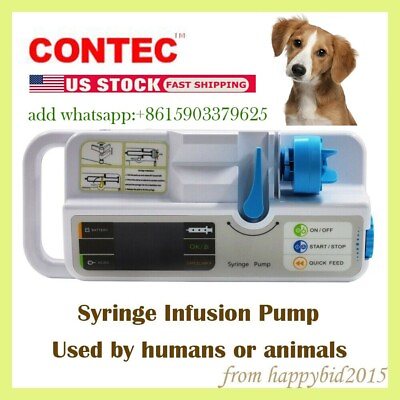 #ad Medical ICU Syringe Infusion Pump Standard IV Fluid Injection Control Alarm $319.00