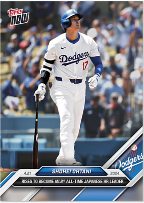 #ad 2024 Topps Now MLB All Time Japanese HR Leader 106 Shohei Ohtani DODGERS PRESALE $5.99
